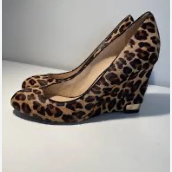 Tory Burch Shoes Tory Burch Astoria Wedge Heels Leopard Print
